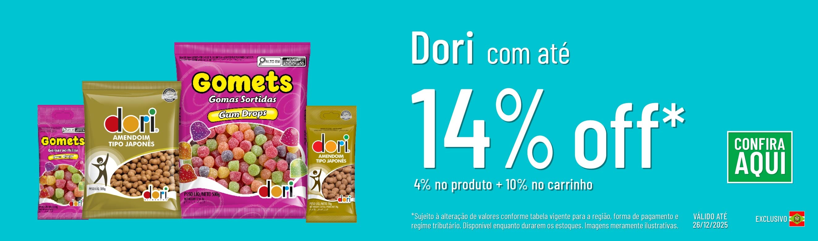 Linha Dori com 14% OFF*