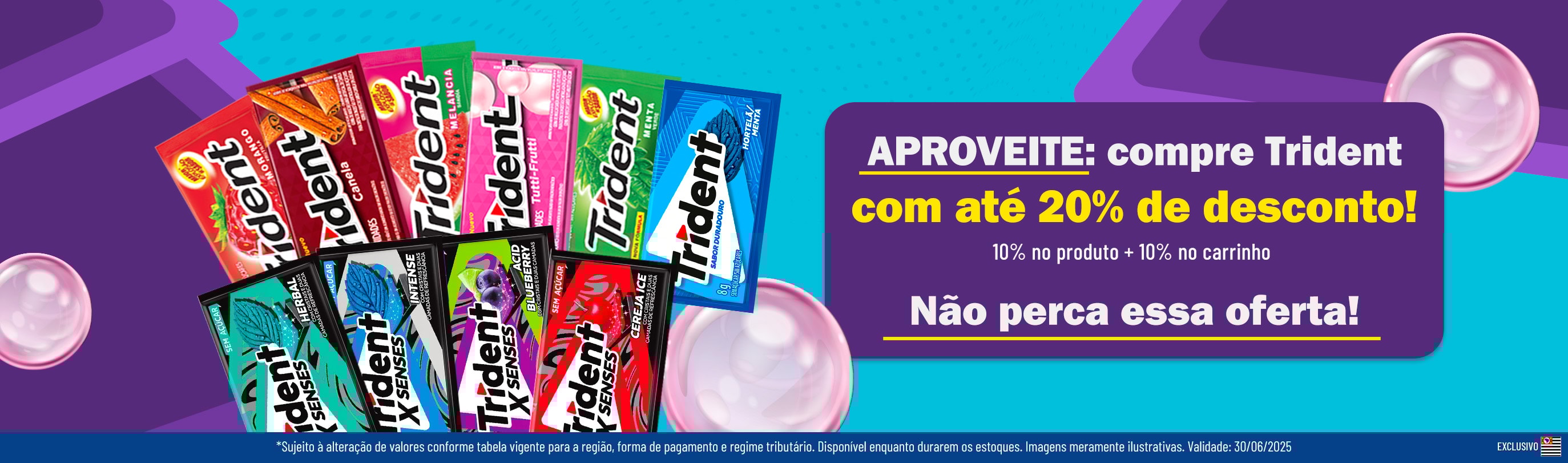 Linha Mondelez com 20% OFF*