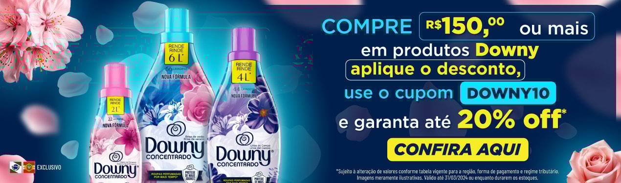 Linha Downy com até 20% off*