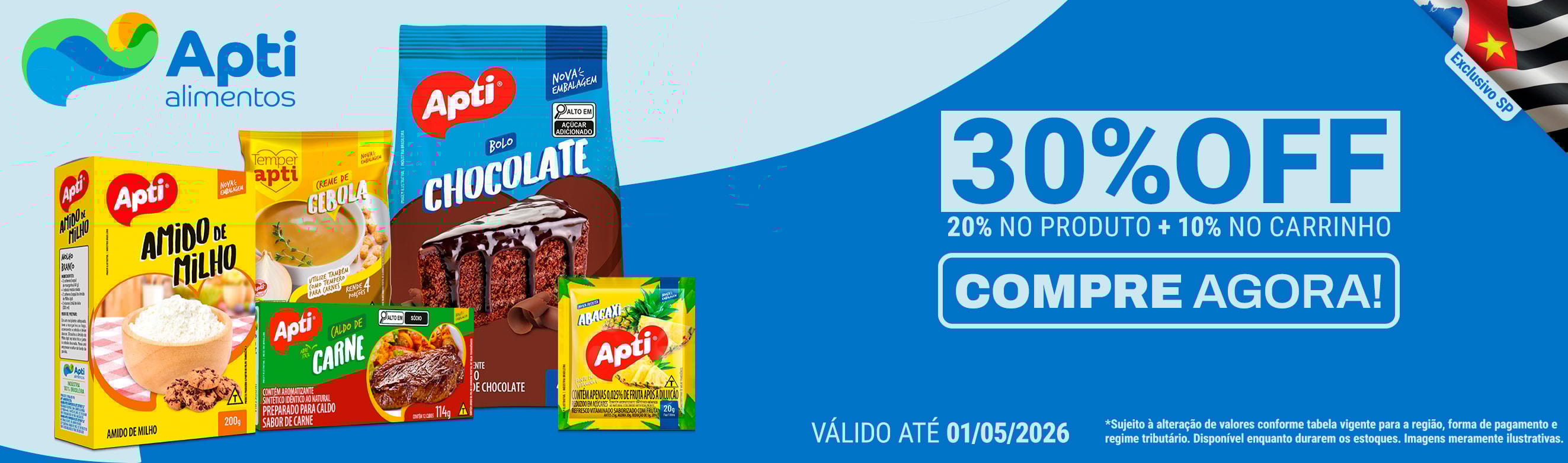 Apti em até 30%OFF*