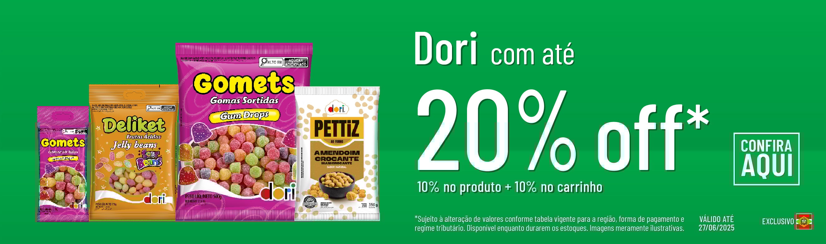 Linha Dori com 20% OFF*