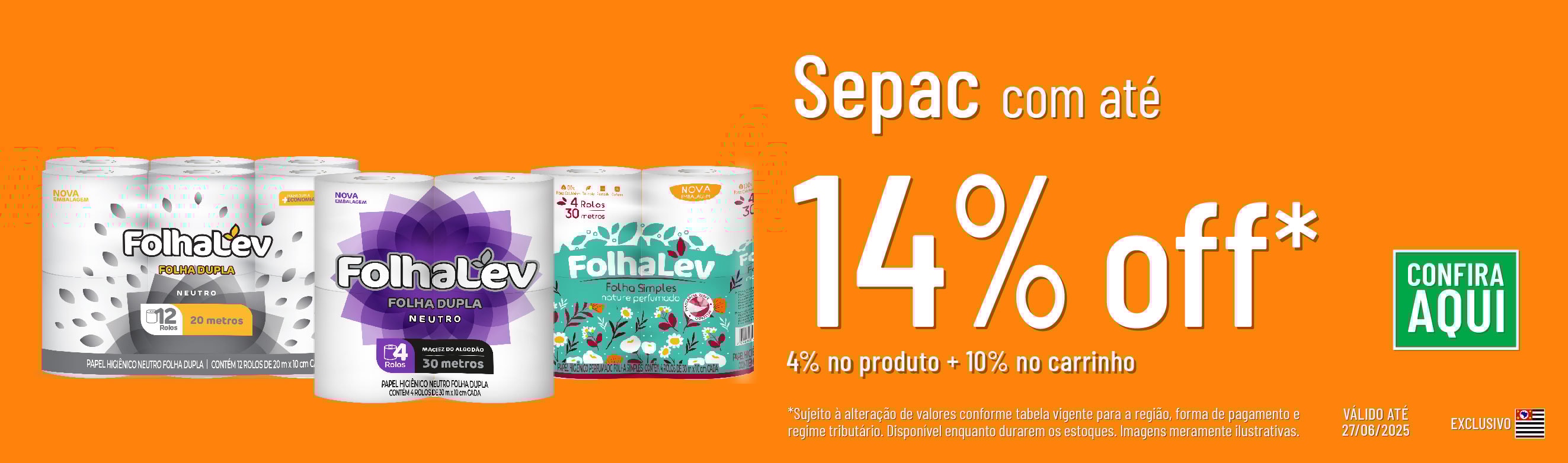 Linha Sepac com até 14%OFF*