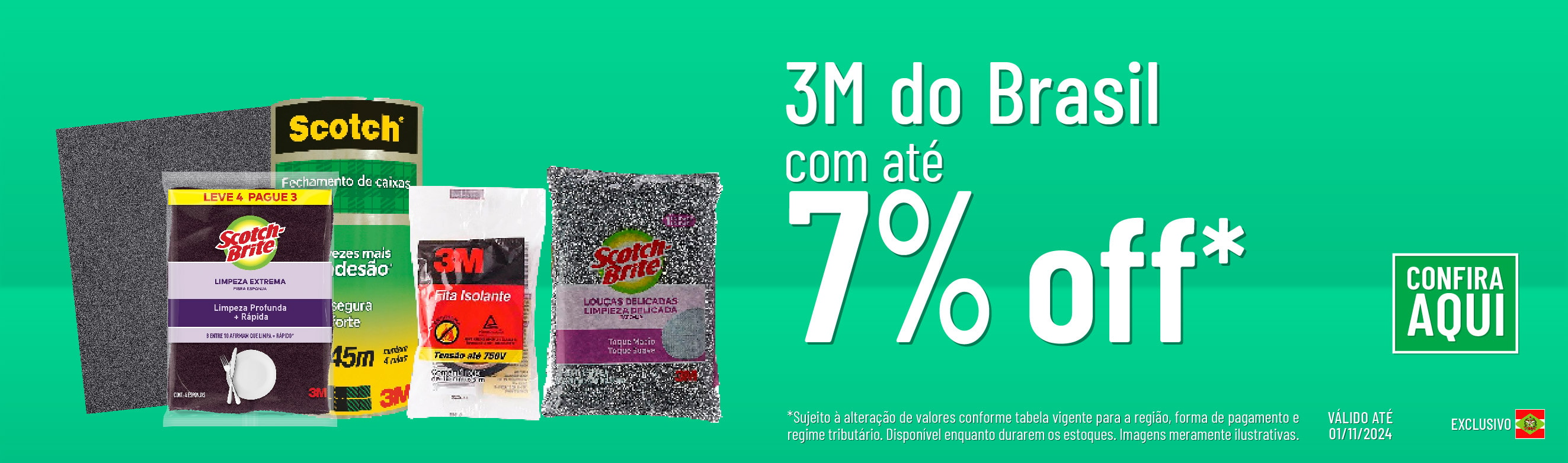 Linha 3M com 7% OFF*