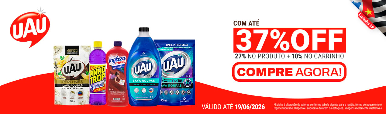 Linha Uau com 37% OFF*