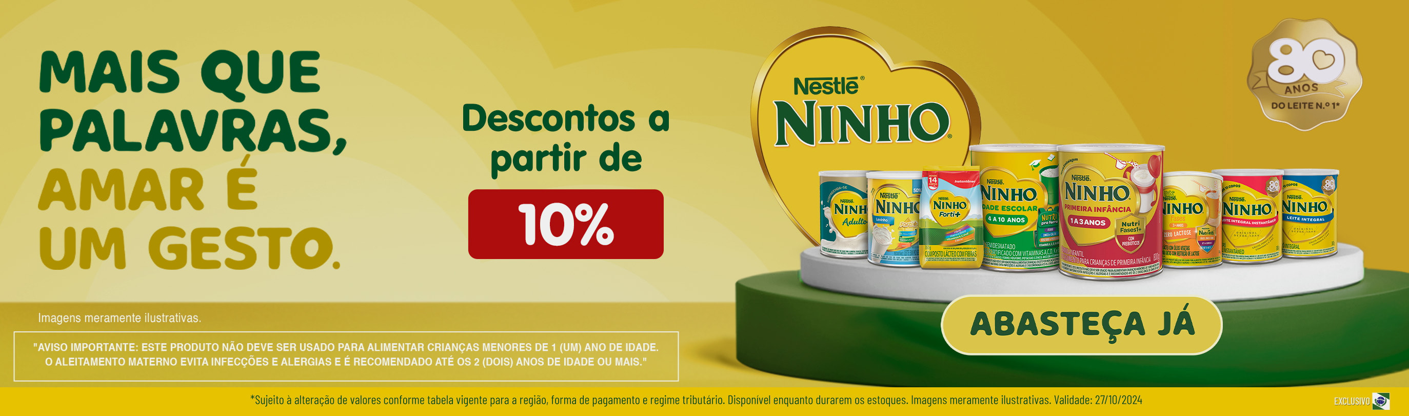 Linha Nestle com 10% OFF*