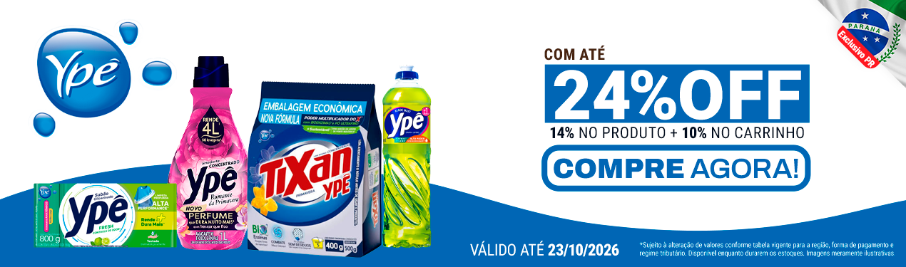 Linha YPÊ com 24% OFF*