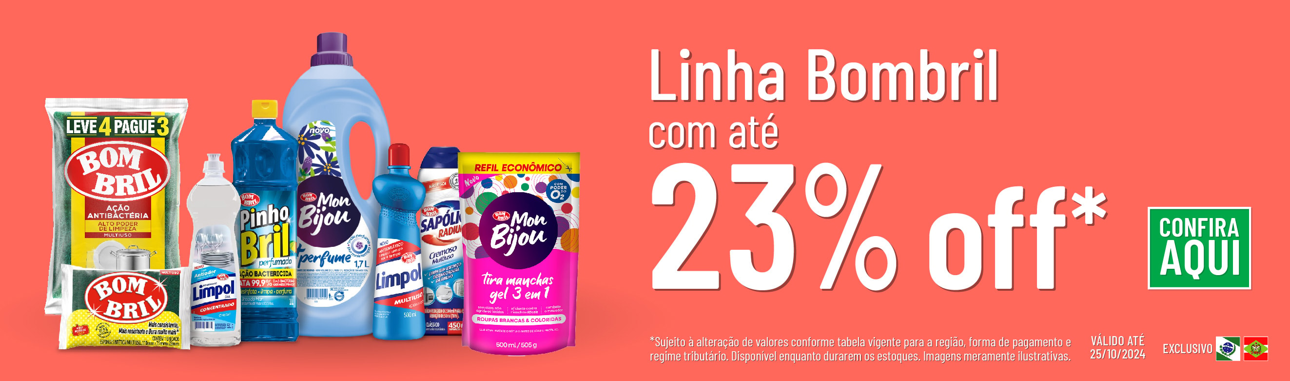 Linha Bombril com 23% OFF*