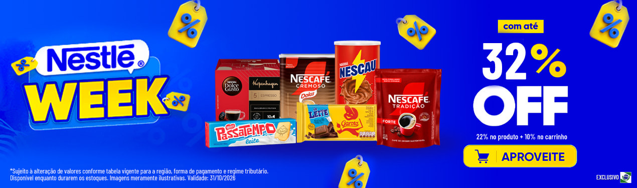 Linha Nestle com 32% OFF*