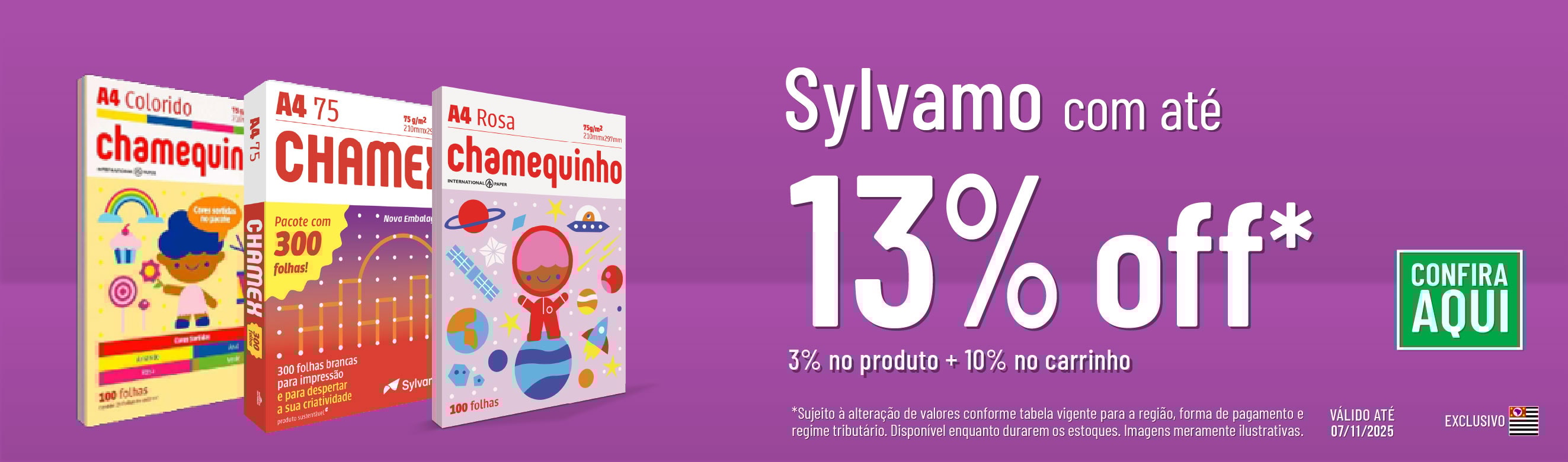 Linha Sylvamo com 13% OFF*