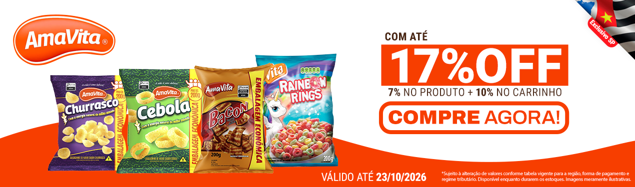 Linha Amavita com até 17%*