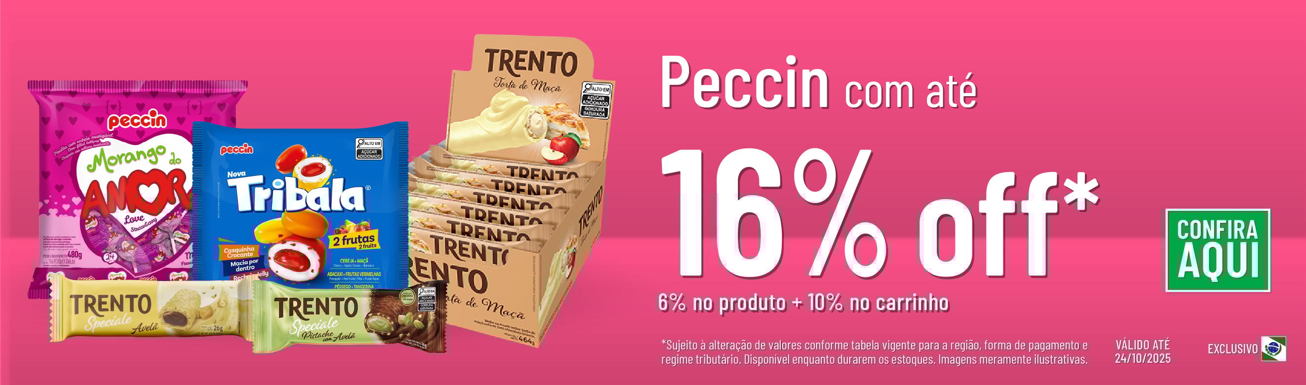 Linha Peccin com até 16% OFF*