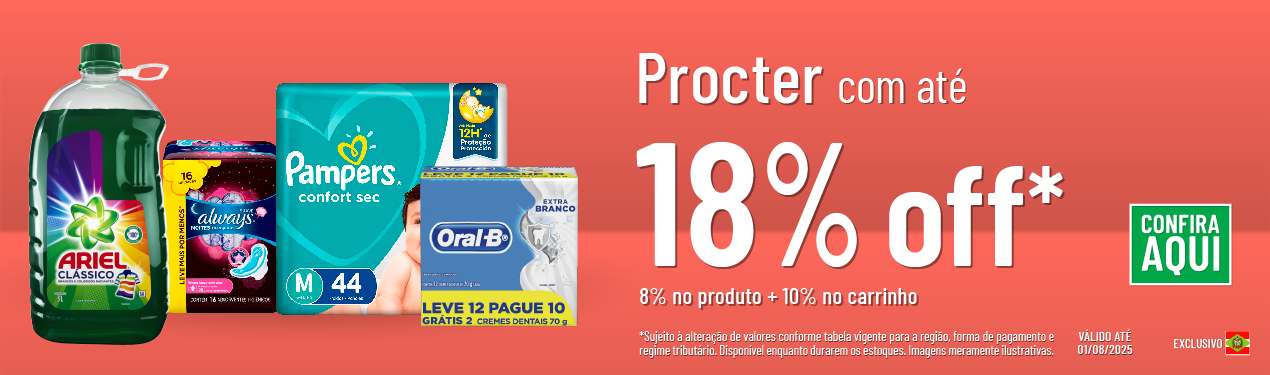 Linha Procter com 18% OFF*