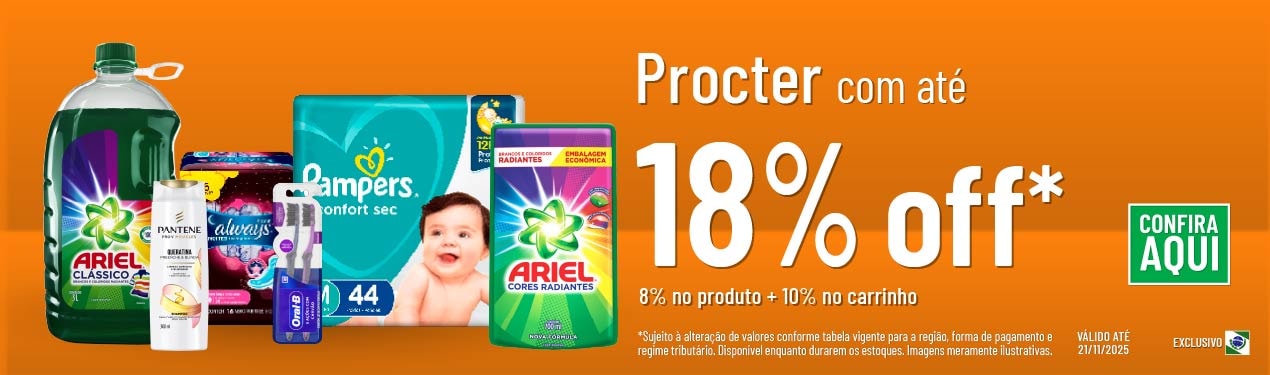 Linha Procter com 18% OFF*