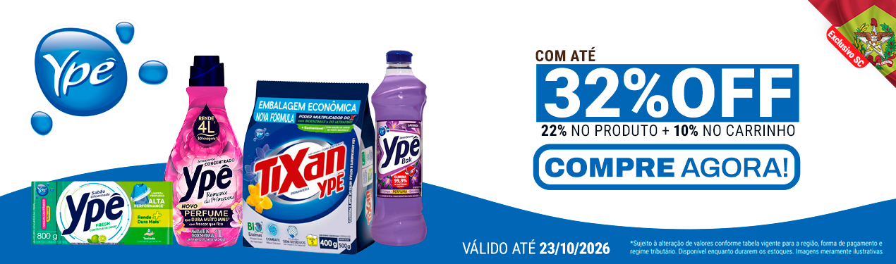 Linha YPÊ com 32% OFF*