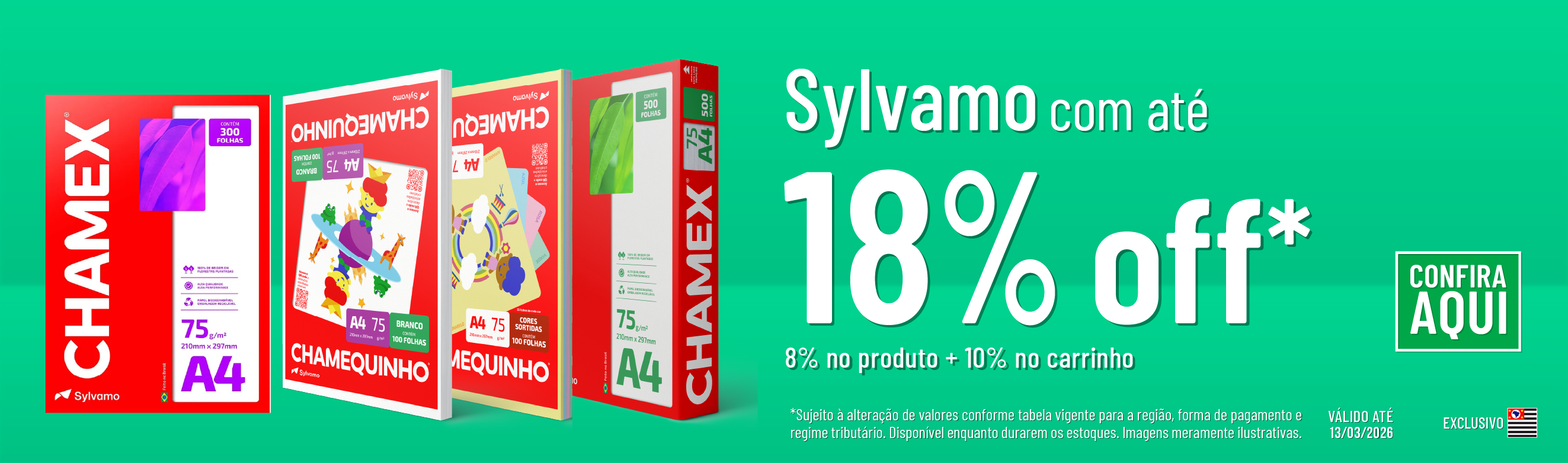 Linha Sylvamo com 18% OFF*