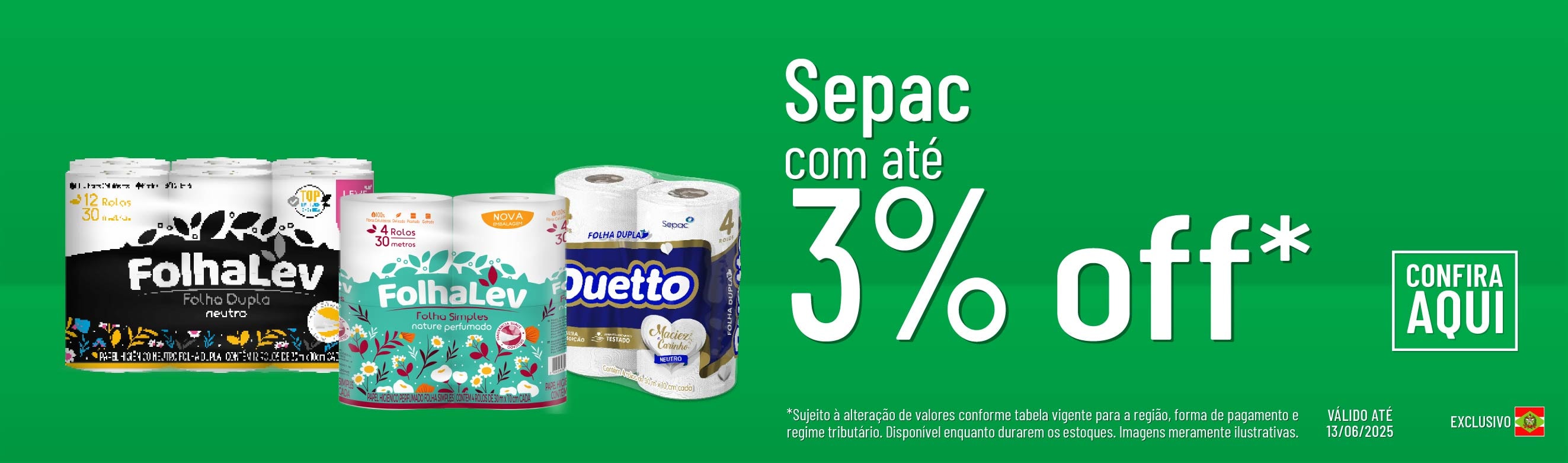 Linha Sepac com até 3%OFF*