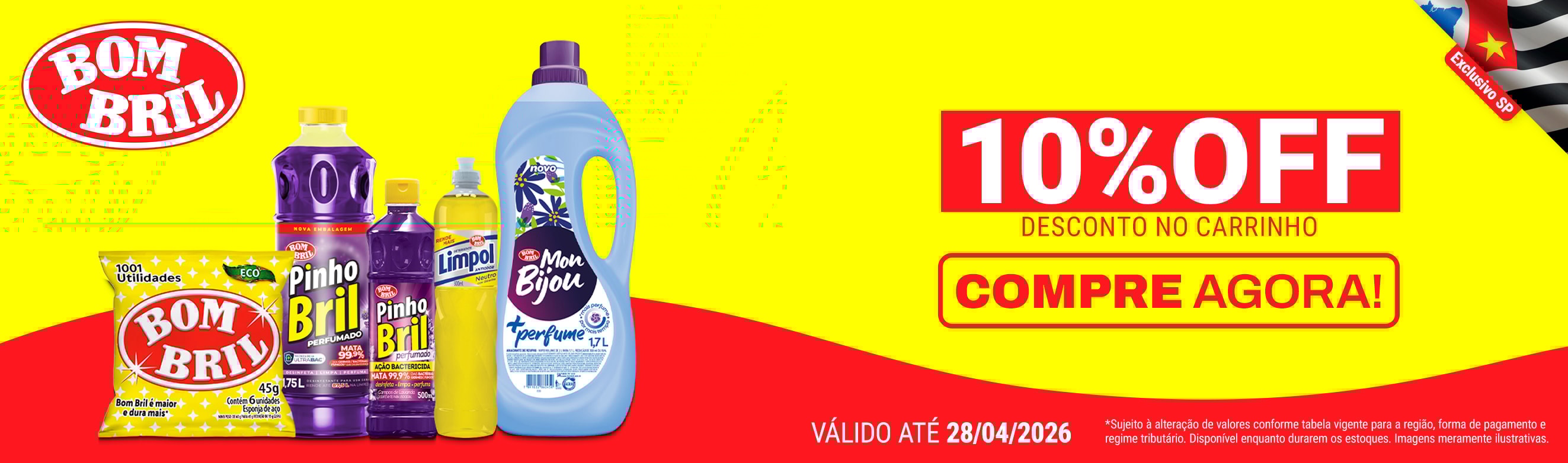 Linha Bombril com até 10%OFF*