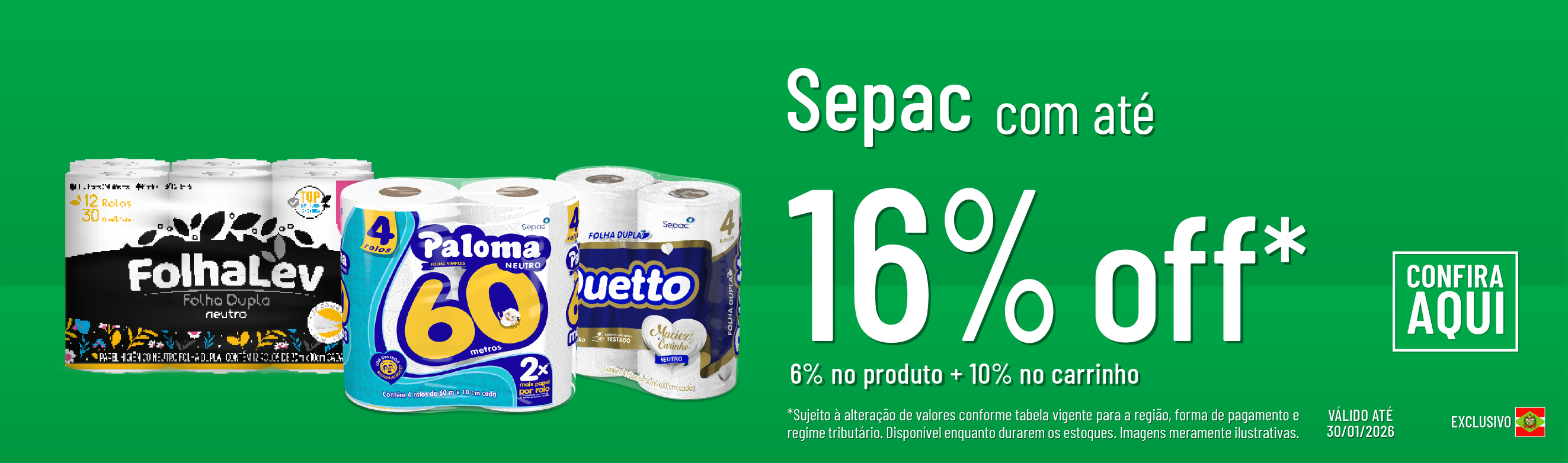 Linha Sepac com até 16%OFF*