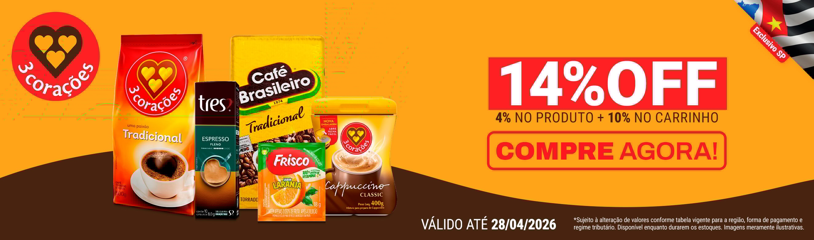 Linha 3 Corações em até 14%OFF*