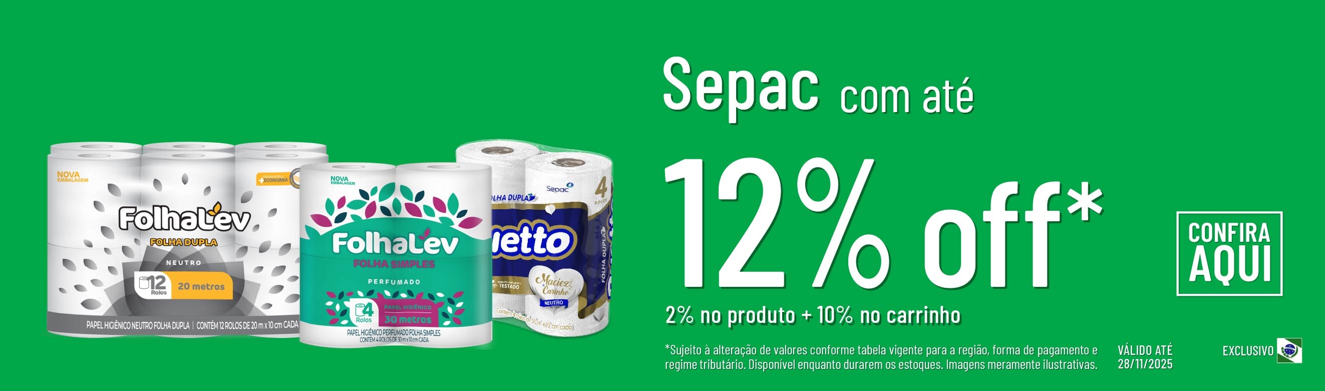Linha Sepac com até 12%OFF*