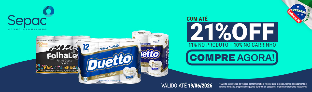 Linha Sepac com até 21%OFF*