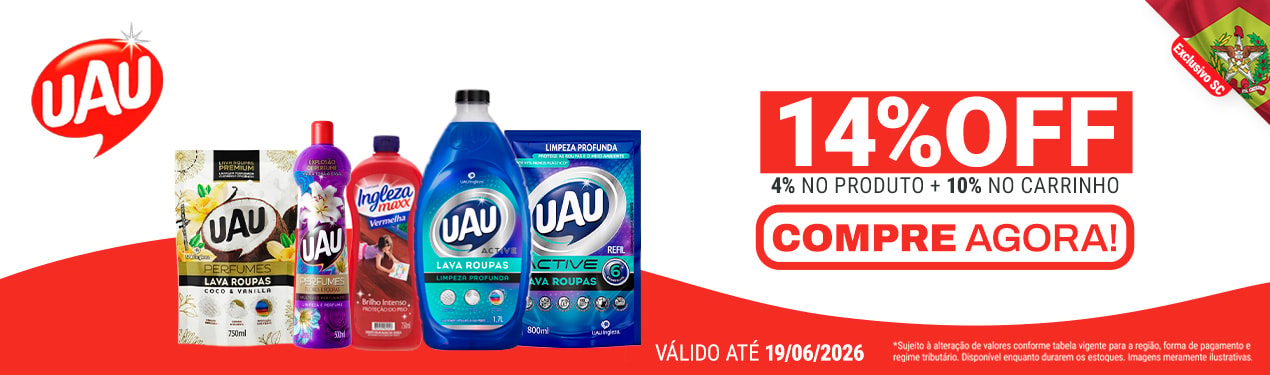 Linha Uau com 14% OFF*