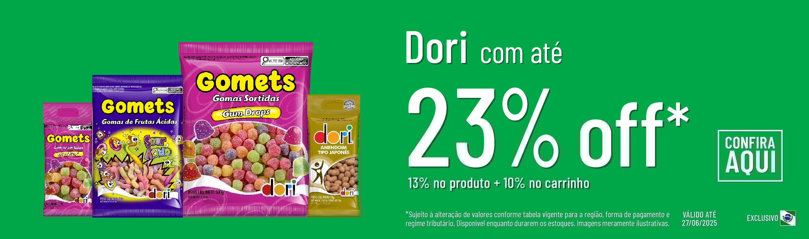 Linha Dori com 23% OFF*