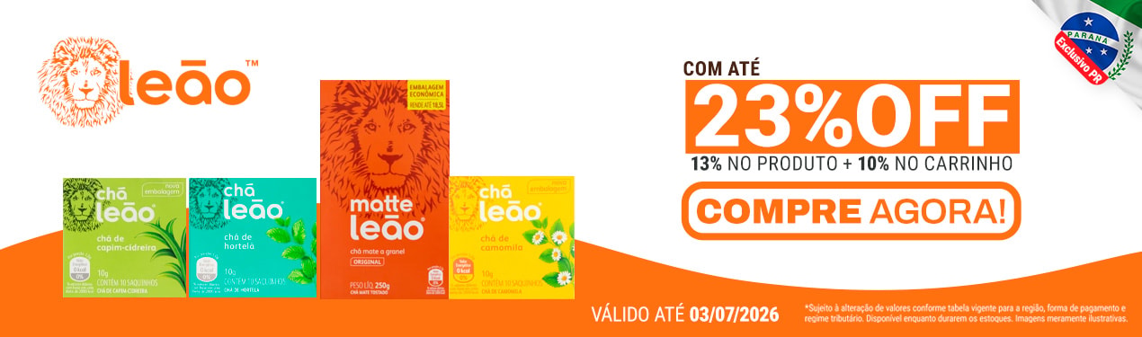 Linha Leão com 23% OFF*