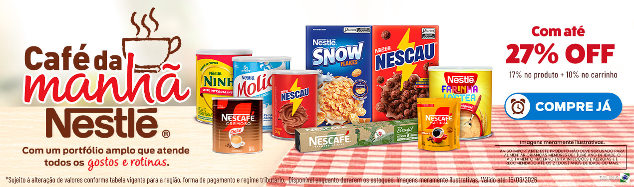 Linha Nestle com 27% OFF*