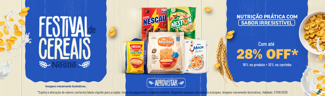 Linha Nestle com 28% OFF*