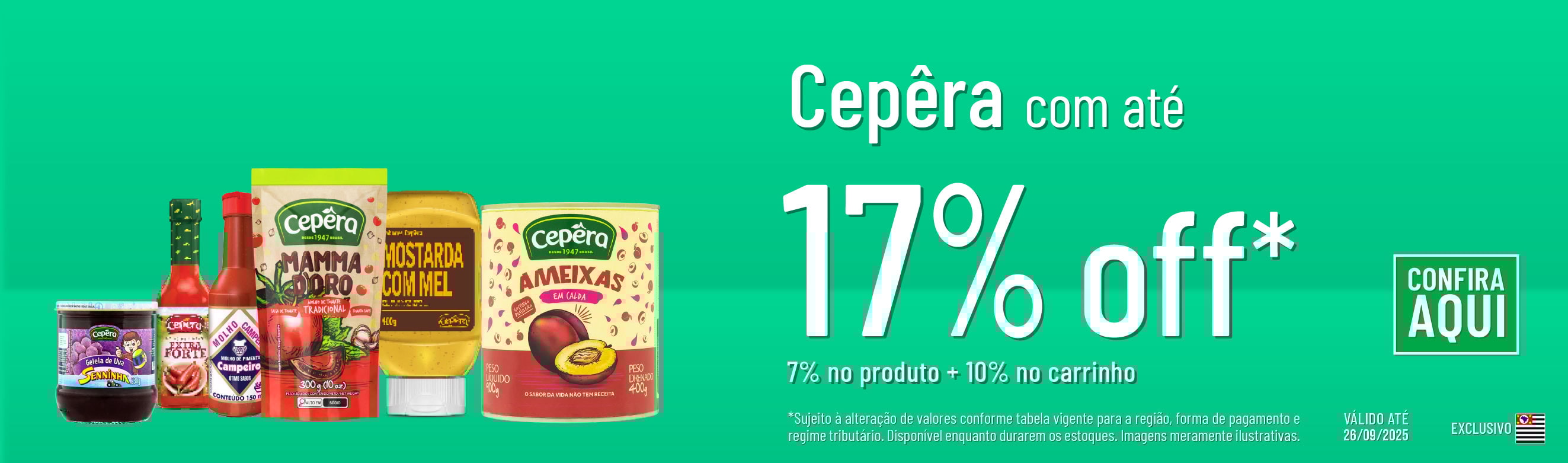 Linha Cepêra com 17% OFF*