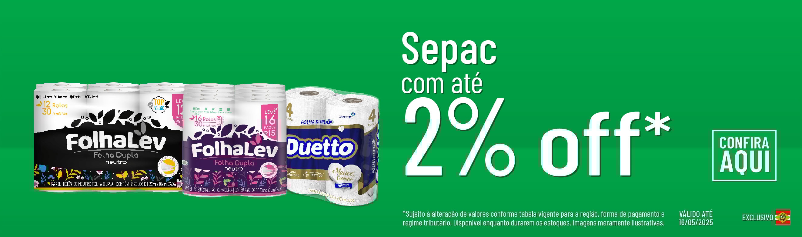 Linha Sepac com até 2%OFF*