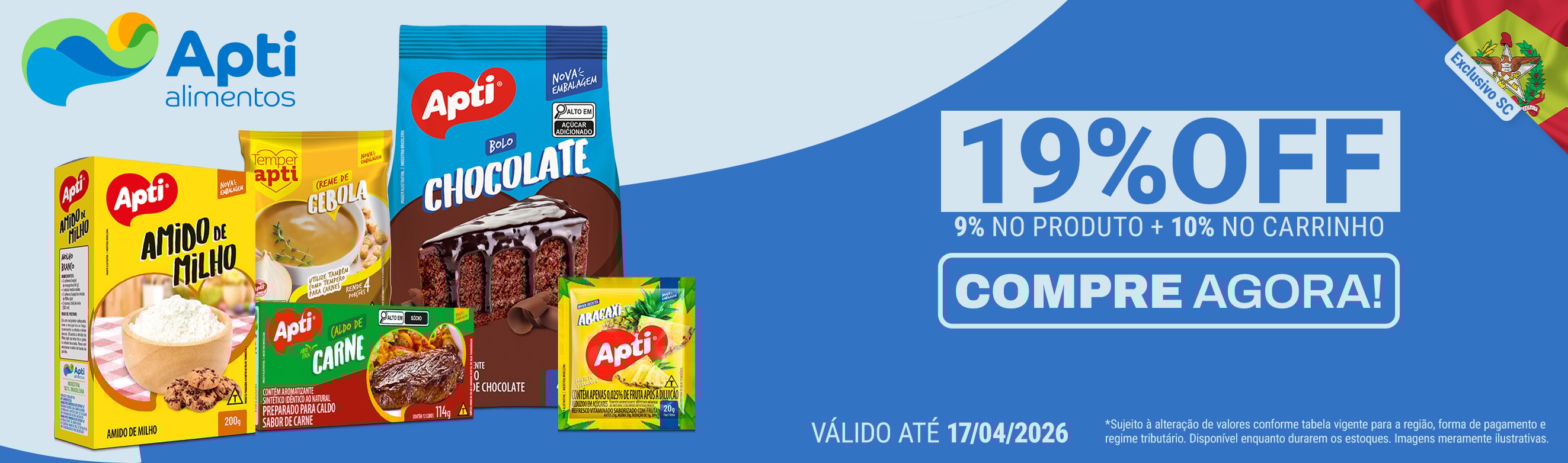 Apti em até 19%OFF*