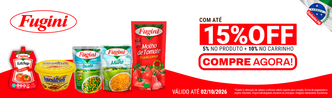 Linha Fugini com 15% OFF*