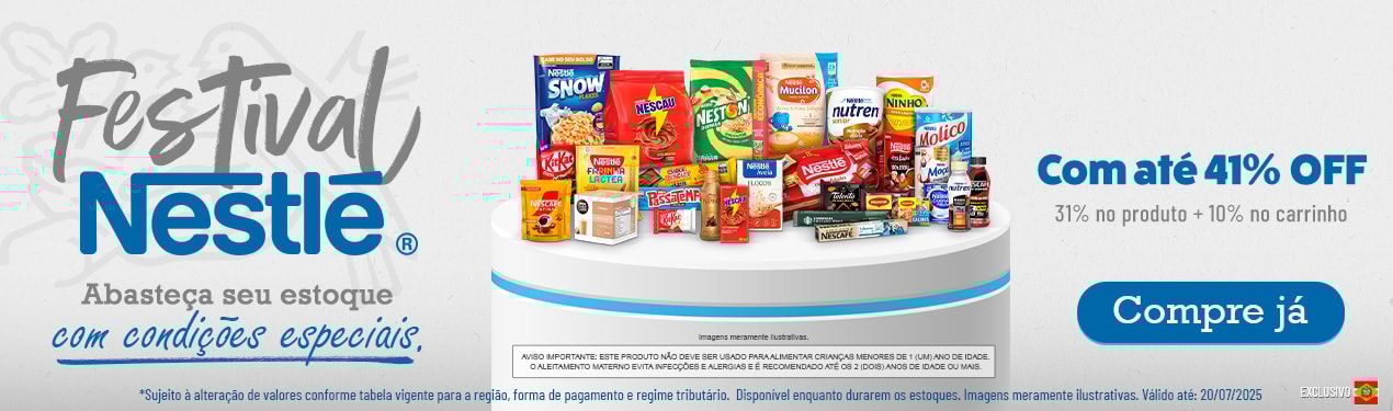 Linha Nestle com 41% OFF*