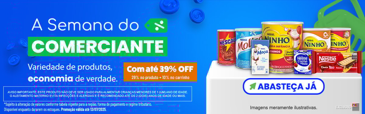 Linha Nestle com 39% OFF*