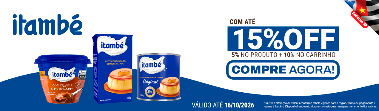 Linha Itambé com 15% OFF*