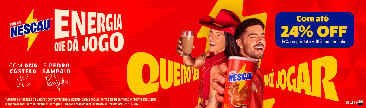 Linha Nescau com 24% OFF*