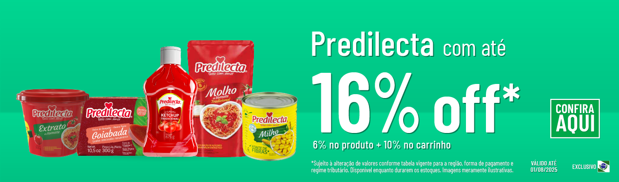 Linha Predilecta com 16% OFF*