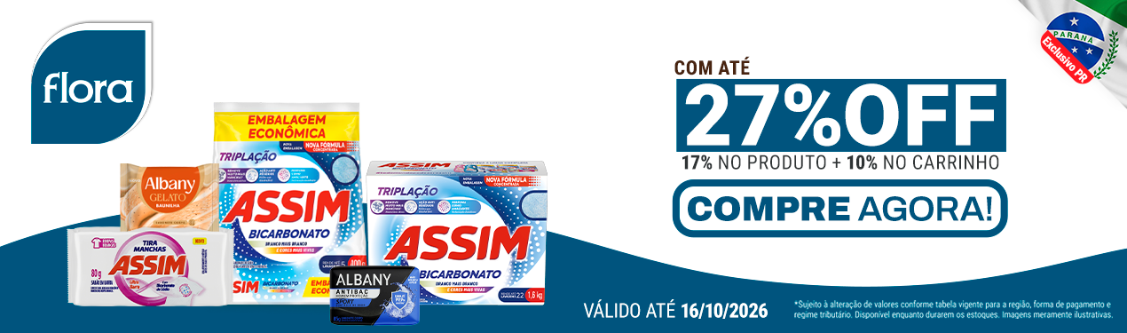 Linha Flora com 27% OFF*