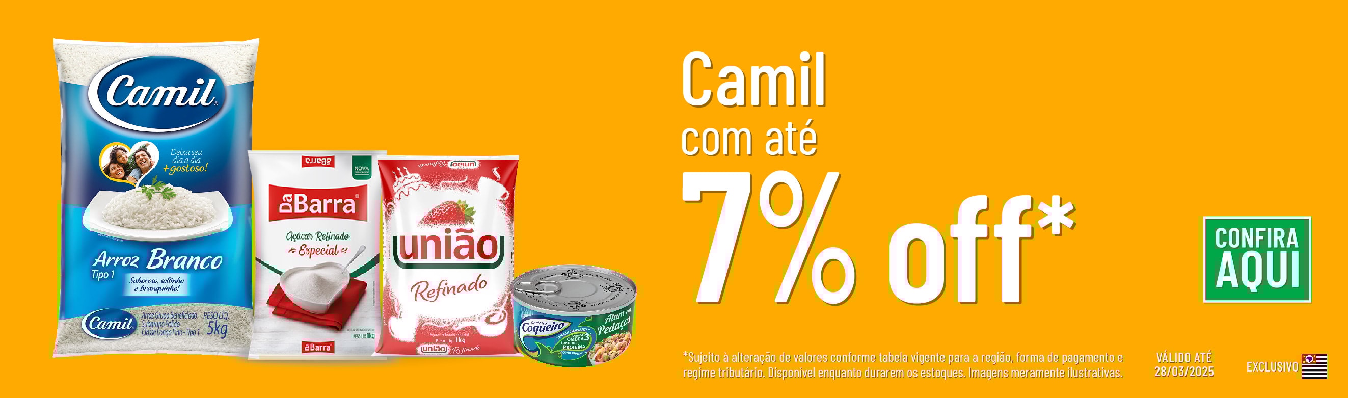 Linha Camil com 7% OFF*