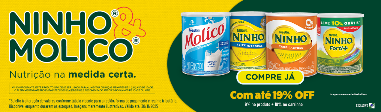 Linha Nestle com 19% OFF*