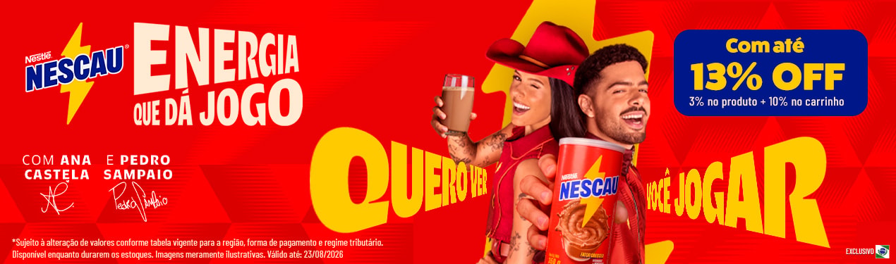 Linha Nescau com até 13%OFF*