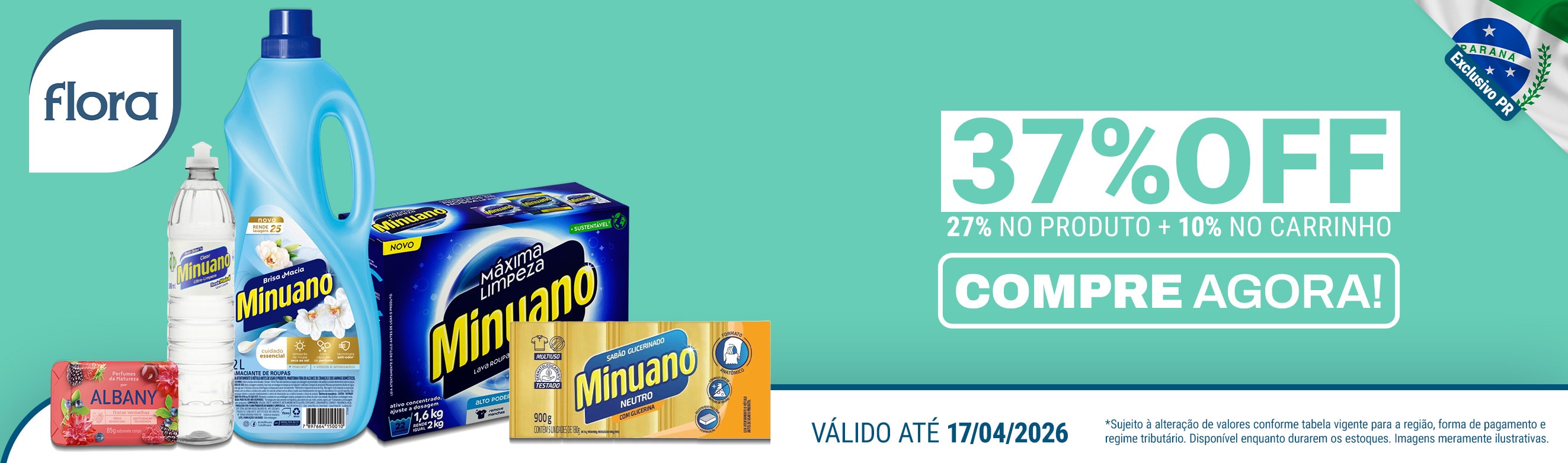Linha Flora em até 37%OFF*