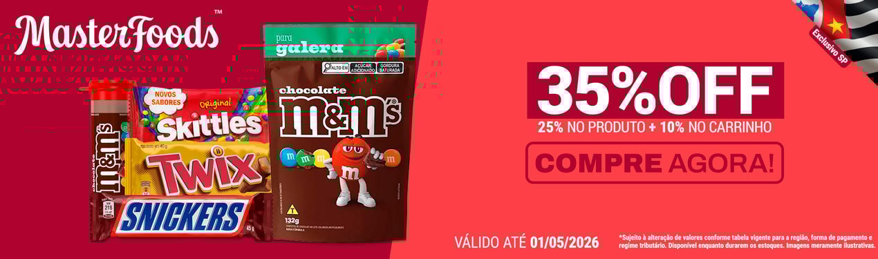 Linha Masterfoods em até 35%OFF*