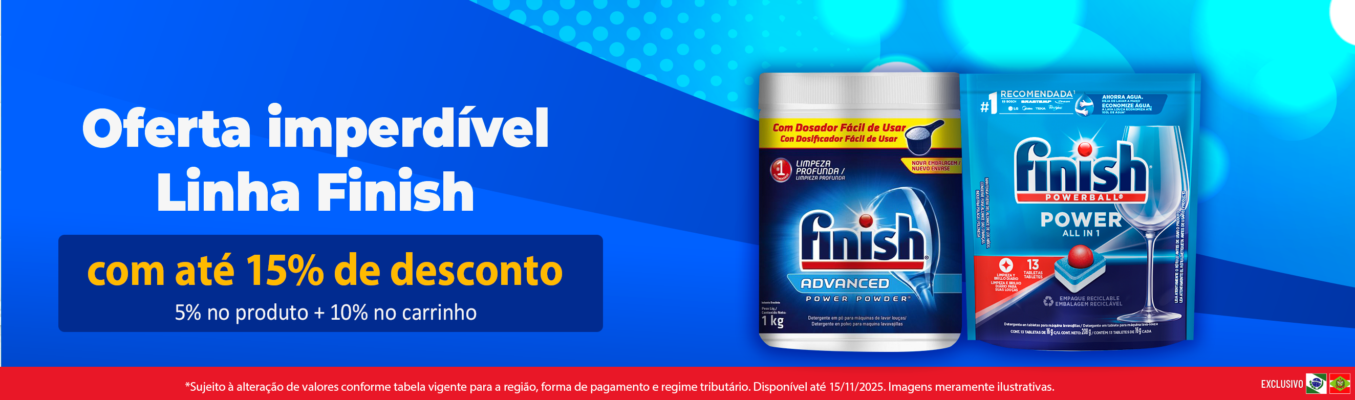 Linha Reckitt com 15% OFF*