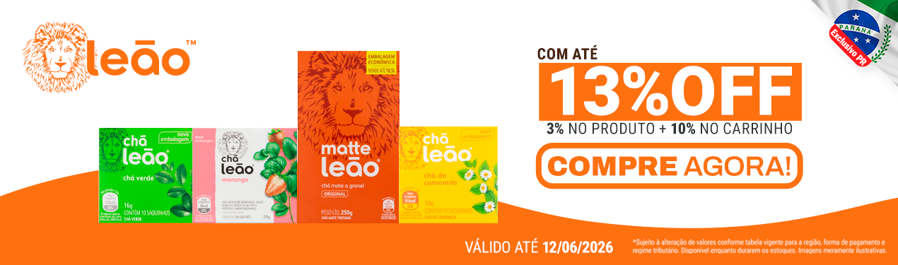 Linha Leão com 13% OFF*