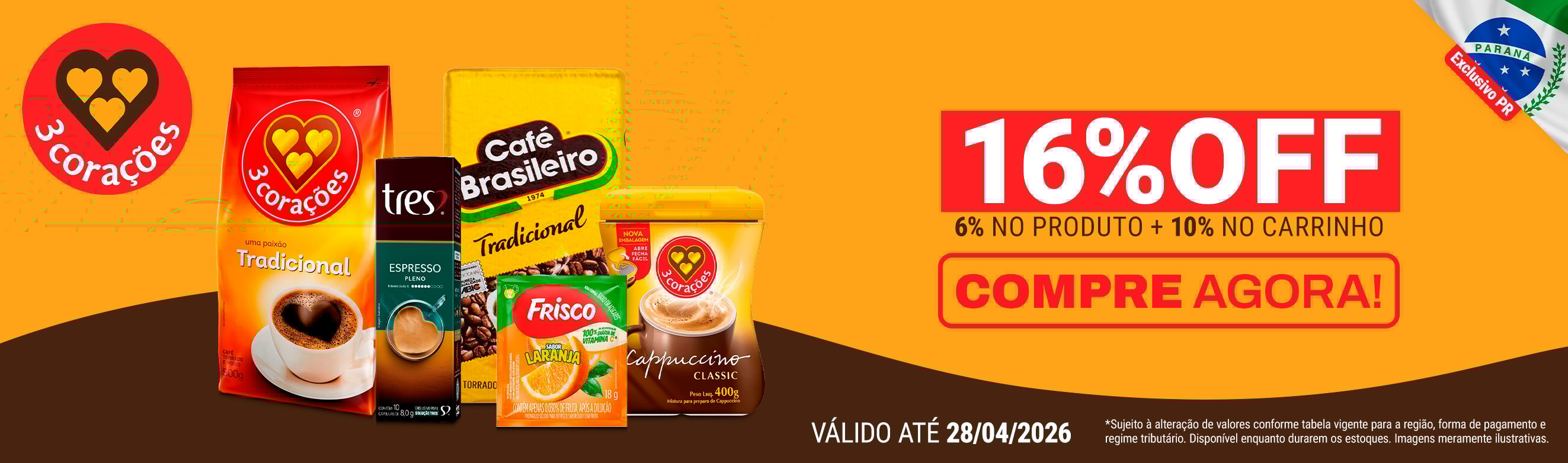 Linha 3 Corações em até 16%OFF*