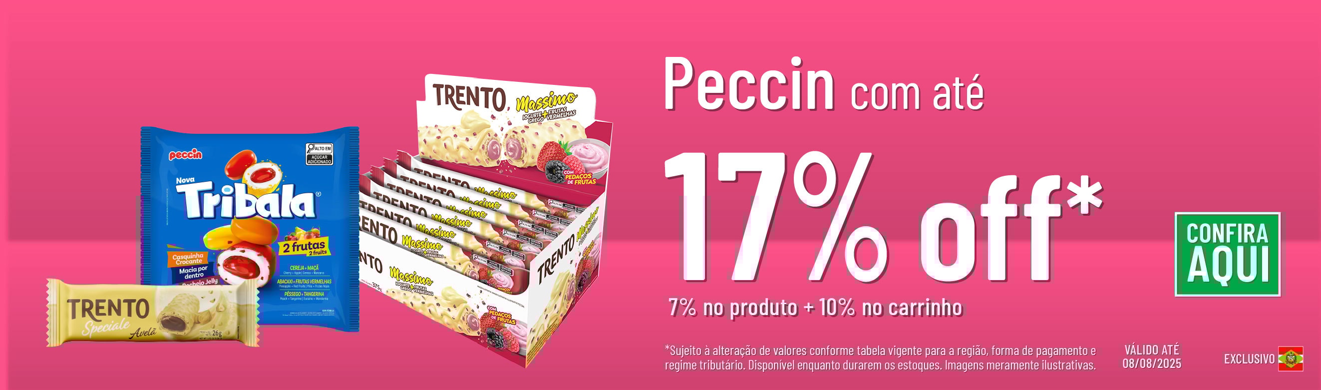 Linha Peccin com até 17% OFF*