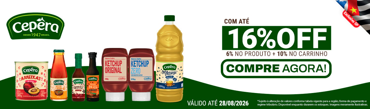 Linha Cepêra com 16% OFF*